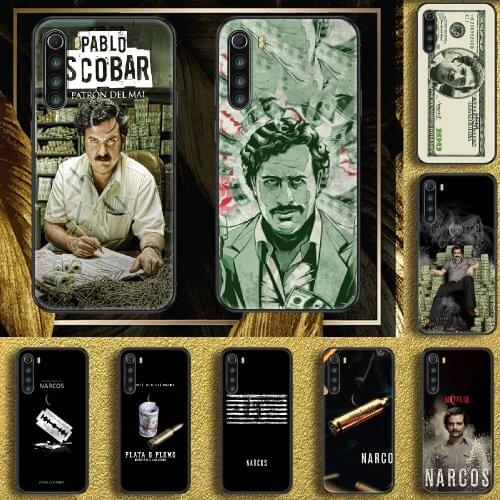 TV Narcos Pablo Escobar Phone case For Xiaomi Redmi Note 7 7A 8 8T 9 9A 9S 10 K30 Pro Ultra black soft cell cover 3D Etui trend