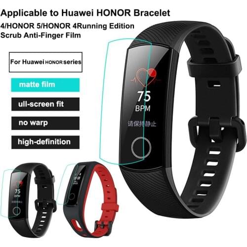 For Honor/5 Honor/4 Running HD Film Smart Wristband Screen Protector Scrub Anti-Finger for Huawei Honor Bracelet 4 Edition