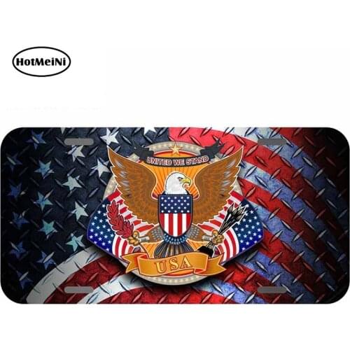 HotMeiNi 13cm x 6.7cm For UNITED WE STAND USA Car Stickers Waterproof Decal Scratch-proof Decals Anime Graphics Decor