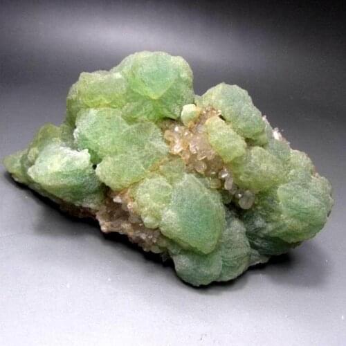2350g Prehnite Cluster w/ Quartz - crystals and stones healing Mineral specimen Home Decor feng shui decoration