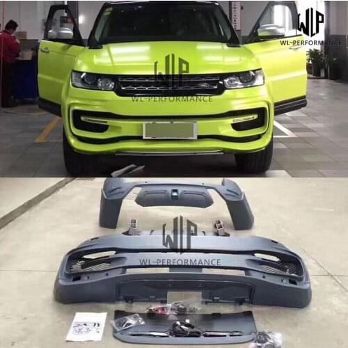 Car body kit High quality PU unpainted Front bumper Rear bumper For Range Rover Car styling 13-17