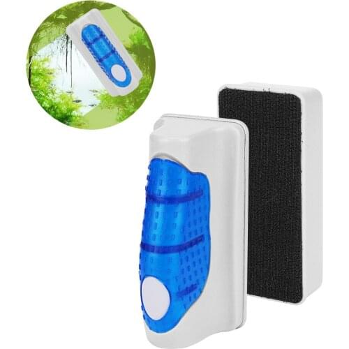 Fish tank super suction magnetic brush wipe fish tank aquarium glass moss removal suspension doublesided cleaning magnetic brush