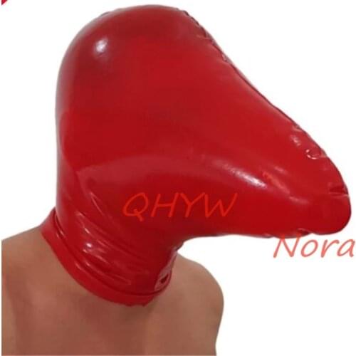 Sexy Design Women Full Face Mask Handmade Latex Hood Fetish Customize Size Wonder Cosplay Costume