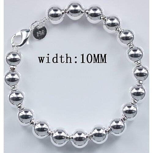 Fashion jewelry, S925 Sterling Silver color Jewelry10mm Hollow ball Bracelets&bracelet, jewelry, B101