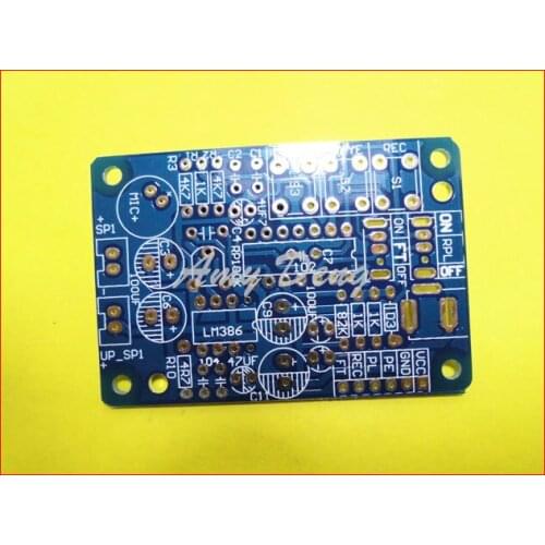 10pcs/lot ISD1820P recording module empty plate with sound amplifier adapter plate loop Megaphone
