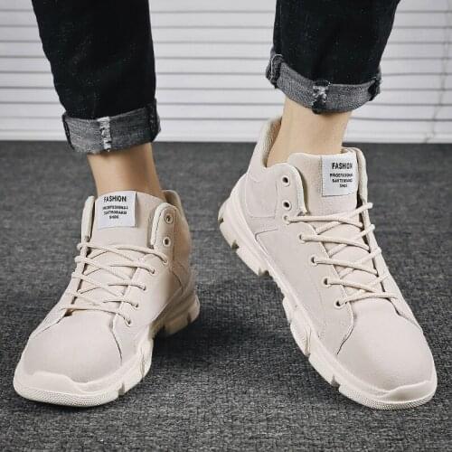 Leisure work informales boot black men sneakers canvas botas sale spring mens causal zapatos de sapato on western 2020 casuales