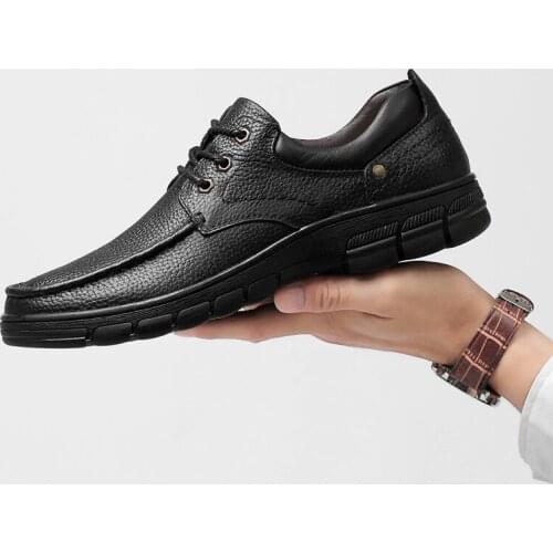 Big Size 38-48 Mens Tooling Business Oxford For Men Genuine Leather Luxury Brand Mens Shoes Casual Lace-up Dress Formal Loafers
