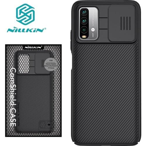 Nillkin Armor Camshield Camera Protector Phone Case PC Cover On For Xiaomi Redmi 9T NFC 2021 Redmi9T 9TNFC 9 T 64/128 GB Bumper