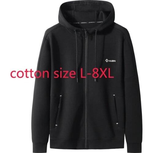 New Arrival Fashion Suepr Large Autumn And Winter Youth Hooded Knitted Men Cardigan Jacket Plus Size L-3XL 4XL 5XL 6XL 7XL 8XL