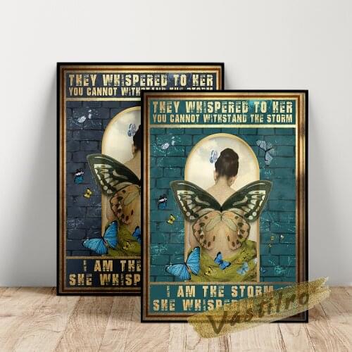 Nude Beautiful Woman Wall Art Retro Poster Insect Vintage Art Canvas Painting Bar Pub Club Wall Picture Modern Home Decor Gift