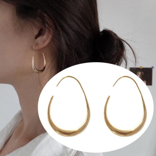 Simple South Korea Water Droplet Ear Ring Elegant Cool Versatile Earrings Normcore Style Ear Ring Was a Small Face Ear Stud Fan