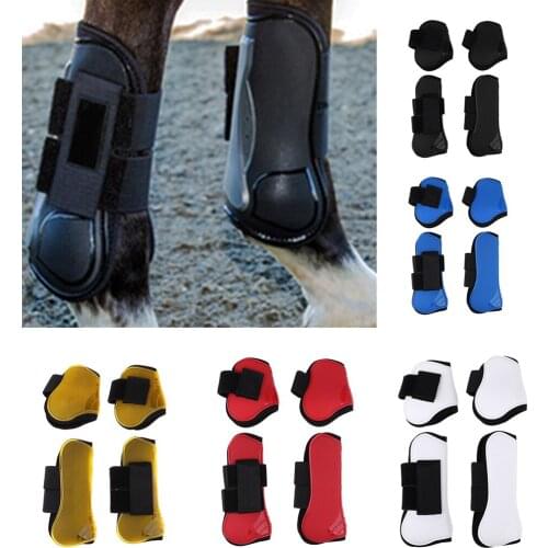 Horse Boots Front Hind Leg Tendon Protect Boots Lightweight for Training, Jumping, Riding, Eventing
