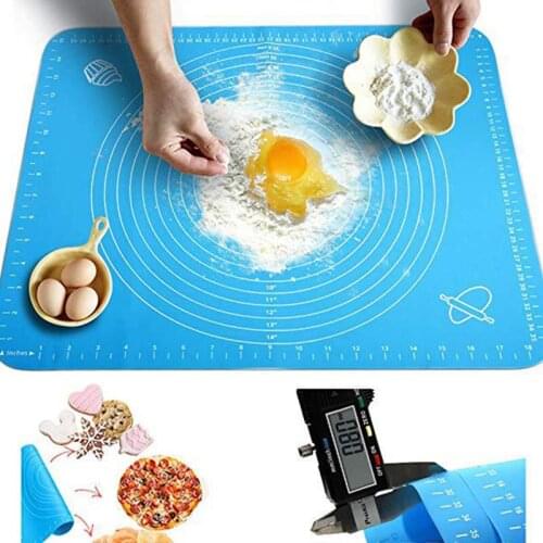 Silicone Kitchen Kneading Dough Mat Cookie Cake Baking Mat Tools Thick Non-stick Rolling Mats Pastry Accessories Sheet Pads