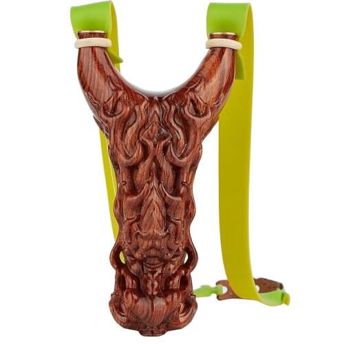 Toparchery Unique Dragon-head Handmade Slingshot with Rubber Band and 100 Steel Balls Suitable for Professional Outdoor Games