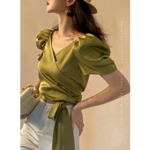 Verlena Wrap Blouses