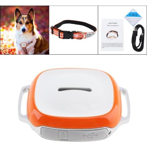 Wireless Pet GPS Tracker GT011 Waterproof IP66 Dog Cat Collar GPS Locator Anti-Lost Tracking Device Real time Tracking Geo-fence