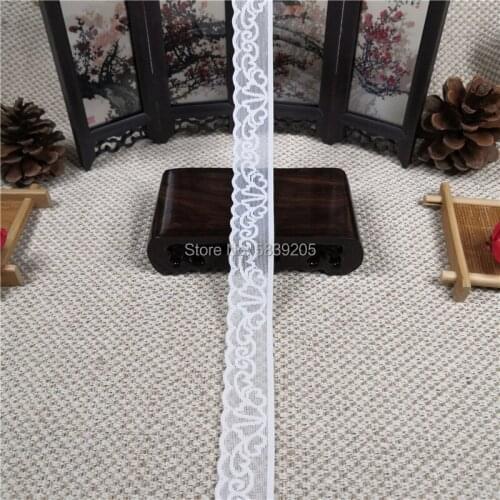 R9061H 2.2cm High Quality Stretch Elastic Lace Ribbon Lace Trim Fabric Embroidered Lace Trimmings for Sewing Lace Fabric