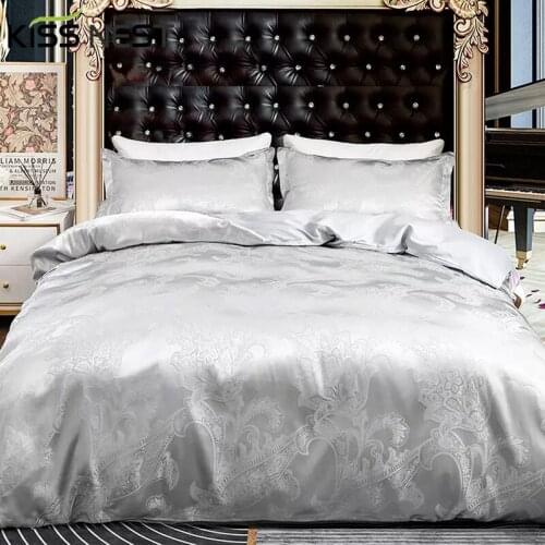 High Quality European Jacquard A/B Bedding Set,Duvet Cover 200x200 220x240,1/2Pillowcase And(Quilt Cover No Filling),King Size