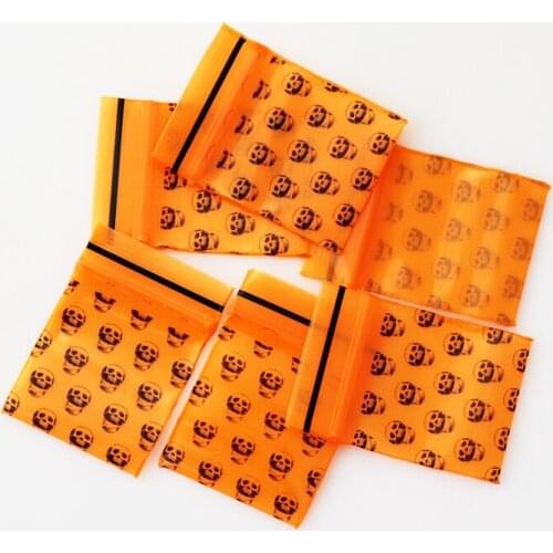 High Quality 2.5x3.5cm 100pcs/pack Jewelry Ziplock Plastic Bag Zipped Lock Colorful various pattern Plastic Bag for bead storage