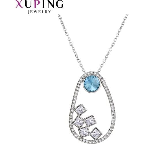 Xuping Jewelry Temperament Crystal Pendantl Necklace of Birthday Gift for Ladies 40220