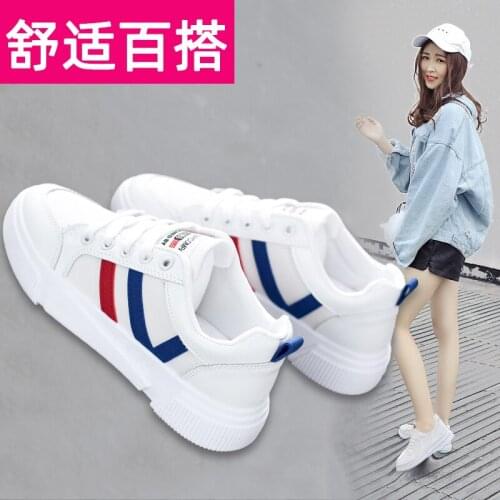 Womens white shoes 2020 spring and autumn explosion models wild casual shoes net red flat bottom shoes thin womens shoes