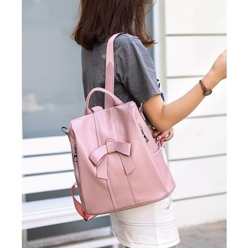 Women Backpack 2020 Female Leather Womens Backpack Large Capacity School Bag For Girl Double Zipper Fashion Shoulder Bag