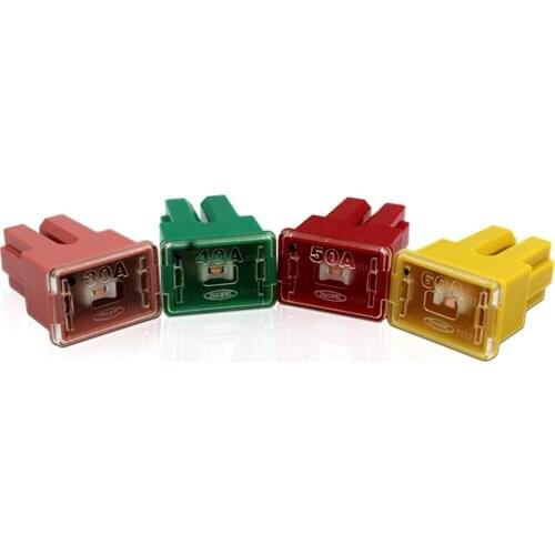 1PC Insurance Car Auto Square Fuse Tube Waterproof Fuse Box 30A 40A 50A 60A for Excavator