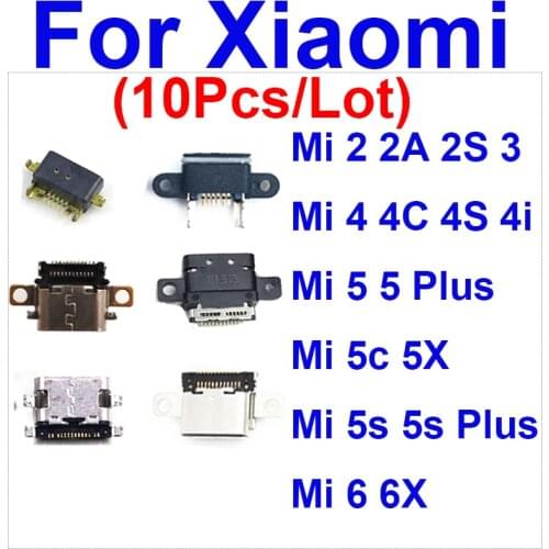 USB Charging Plug Port For Xiaomi Mi 2 2A 2S 3 4 4C 4i 4S 5 5C 5S 5X 6 6X Plus USB Charger Connector Sync Date Dock Flex Cable