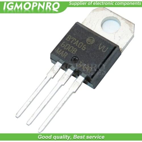 5pcs free shipping BTA06-600B BTA06 BTA06-600 TO-220 Triacs 6 Amp 600 Volt thyristor new original