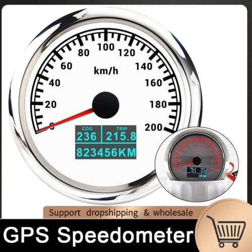 85MM GPS Speedometer 3 In 1 LCD Display Speed Odometer With COG Trip Total Mileage Fit For Car Boat Marine Motorcycle 12V 24V