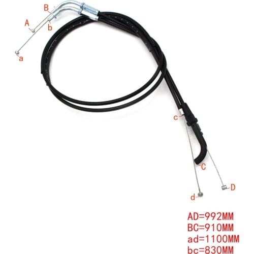 Motorcycle Accessories Throttle Line Clutch Cable Steel Wire Set For Kawasaki ZZR400 ZZR600 ZX400 ZX600 1990-2006
