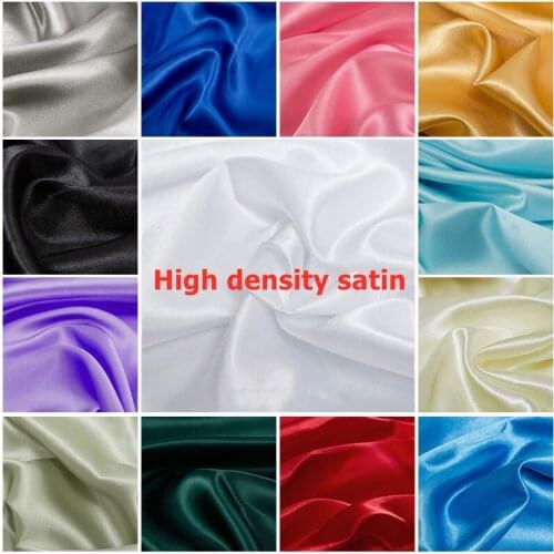 Satin Sewing Fabric Dress Fabric Imitated Silk Gift Box Lining Polyester Fabric Satin Textile Sewing Satin Fabricwholesale