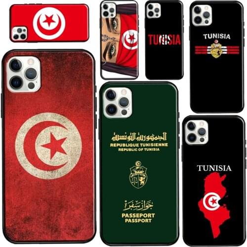 Tunisia Flag Map Case For iPhone 11 Pro Max 12 mini 12 Pro Max 6S 7 8 Plus SE 2020 X XR XS Max Phone Cover