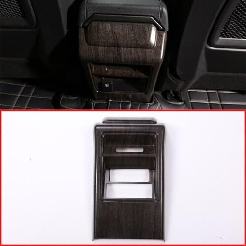 Oak ash wood Plastic Rear Air Conditioning Vent Frame Trim For Land Rover Discovery Sport 2015-2018 Car Accessories