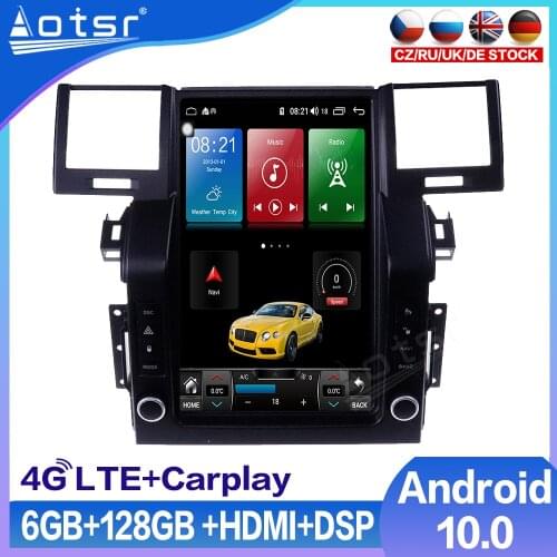 6GB+128GB Tesla Screen For Land Rover Range Rover Sport 2006 2007 2008 Car Radio GPS Navigation Android Multimedia DVD Player
