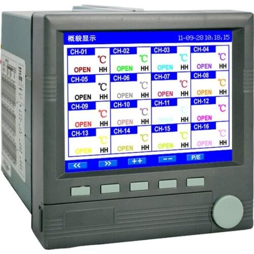 KH300G: Universal 16 Channels Color Paperless Recorder, Paperless Temperature Chart Recorder
