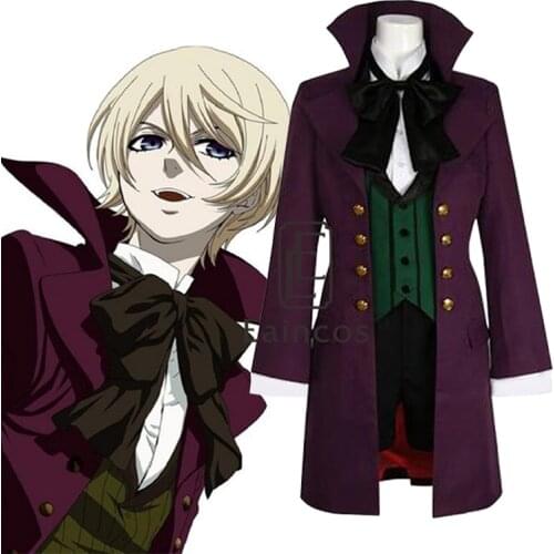 Anime Black Butler Season 2 Earl Alois Uniform Trancy Cosplay Party Costume Outfit Full Set Customized Size