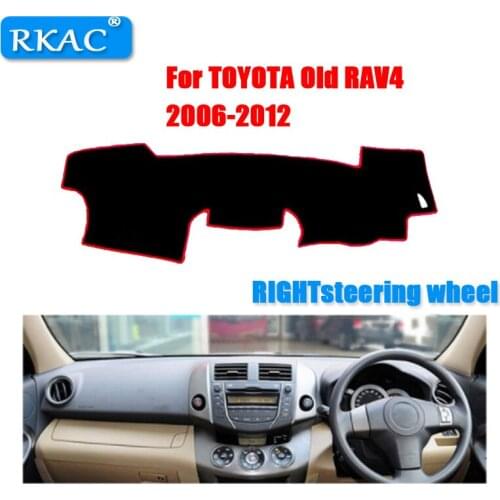 Car dashboard cover mat for TOYOTA Old RAV4 2006-2012 years right hand drive dashmat pad dash mat covers dashboard accessories
