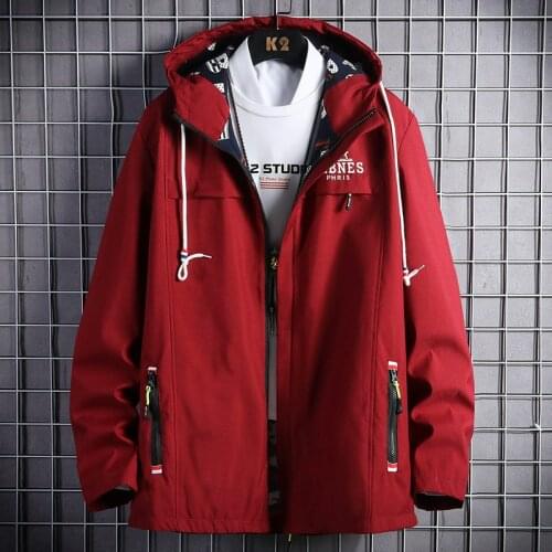 2021 New Brand Jacket Men Zipper Spring Autumn Casual Solid Hooded Jackets Mens Outwear Coat Slim Fit High Quality Street Cloth