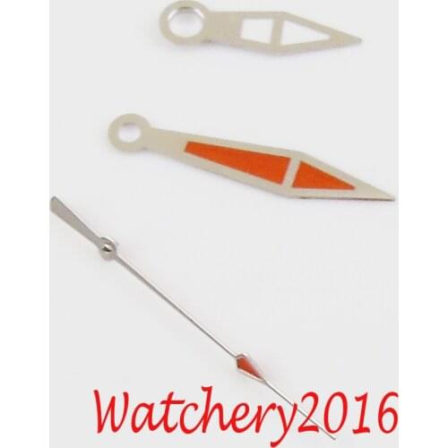 New Classic vintage Orange Watch Hands fit miyota 8205 8215 821A Movement Watches for Parts
