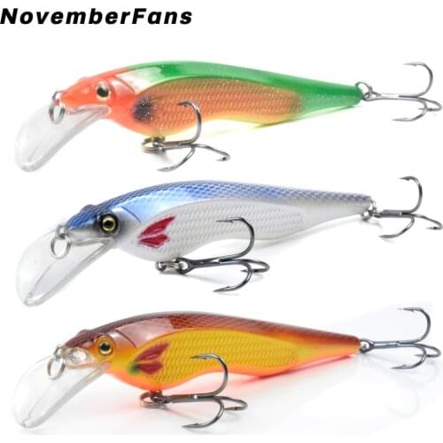NovemberFans New Minnows 12cm 14g Floating Wobblers Hard Plastic Artificial Baits Bass Perch Shad Fishing Tackle Lures