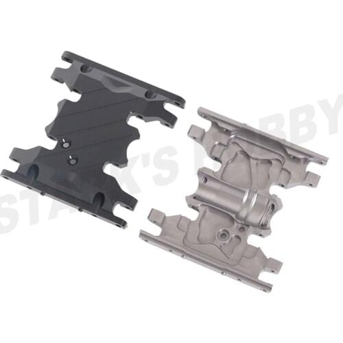 Aluminum Alloy Gearbox Base Mount Center Skid Plate for 1/10 RC Crawler Axal SCX10 90046 90047