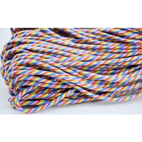 27 colors 100 Meters Paracord 4mm 7 Strands Rope Paracord Parachute Cord Lanyard Rope Mil Spec Type III 7 Strand Core Paracord