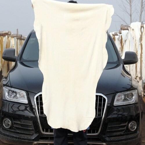 Car Wash Towel Super Absorbent Quick Dry Natural Chamois Leather Car Window Glass Drying Cleaning Cloth Auto Washing Accessories