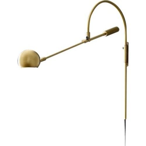 Simple personality Post-modern style creative rotating wall lamp art design special parlor bedroom bedside study led wall lamp