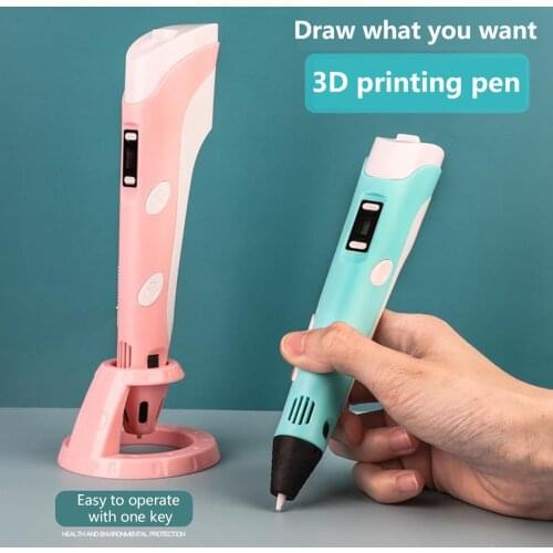Portable 3D Pen Original DIY 3D Printing Pen With ABS Filament Creative Toy Birthday Gift For Kids Design Drawing DIY Pen