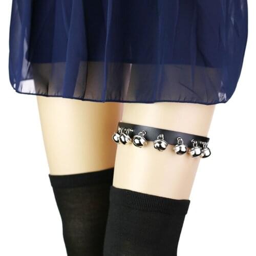 Sexy temperament trend shake small bell leg ring punk anti-slip adjustment band leg ring