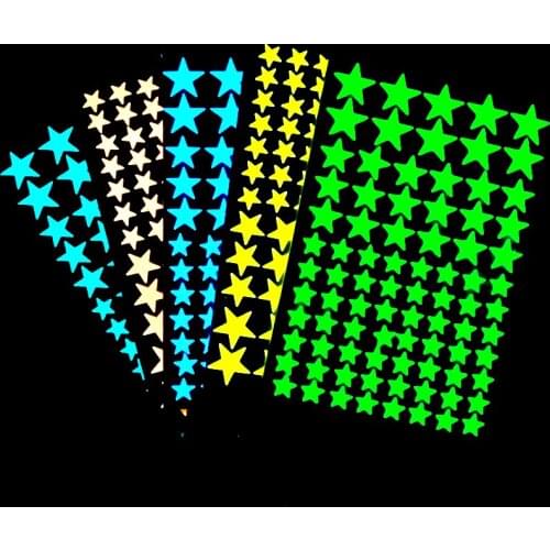 Luminous Wall Stickers Glow In The Dark Stars Decals for Kids Baby rooms Fluorescent Home decor room decoration removable DIY