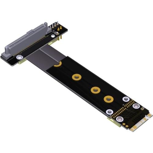 U2 SFF-8639 U.2 to M.2 Extension Flexible Cable M Key key-M M2 Adapter Riser Card Ribbon Extender Cable For NVME U.2 SSD