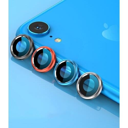 Back Camera Lens Tempered Glass Screen Protector For iPhone 11 Pro Max X XS Max XR Camera Case Cover Metal Protection Ring